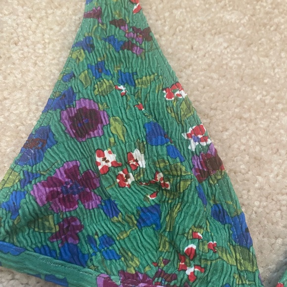 Sezane / Sur Le Sable Green Floral Bikini / 34 - Picture 2 of 3